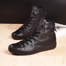 hot 2021 High Quality Men Canvas Shoes Fashion High top Mens Casual Shoes Breathable Canvas Man Lace up Brand Shoes