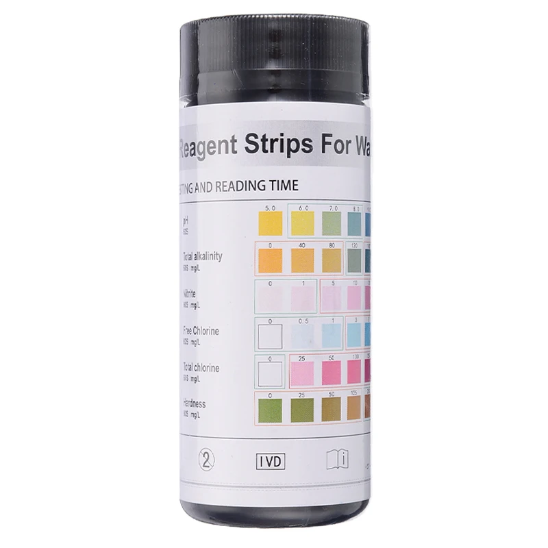 50 шт. тест полоски уровня PH 6 в 1 для аквариума качество воды тестовая бумага рН
