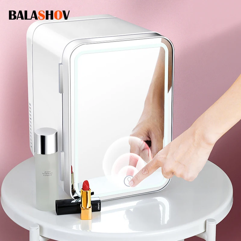 

4L Mini Refrigerator for Home Car Dual Use Beverage Cooler Freezer Drink Makeup Skin Care Refrigerator Food Fruit Storage Fridge
