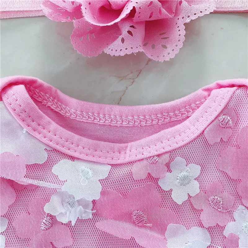 Комбинезон с короткими рукавами для маленьких девочек спортивный комбинезон