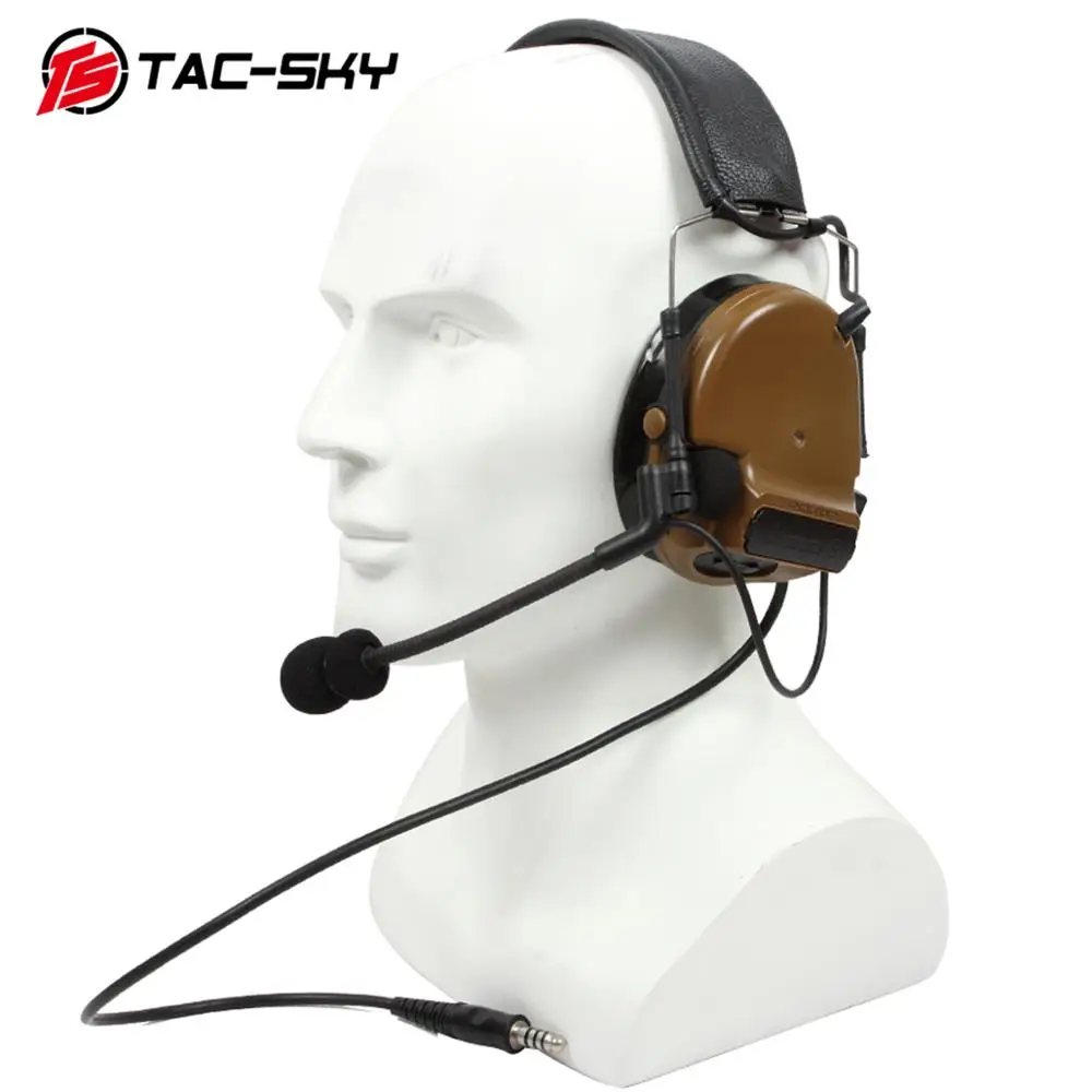 CB TAC-SKY COMTAC III силиконовые наушники Версия электронный Тактический слуховой защиты шумоподавление звукосниматель военные наушники - Цвет: CB