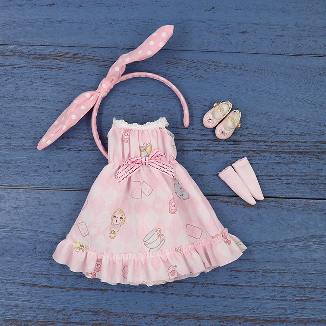 Modikerbjd для Blythe платье на заказ милое розовое клетчатое с рисунком юбка куклы блайз