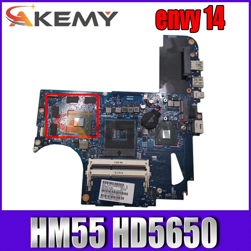 

AKemy608364-001 608365-001 6050A2316601-MB-A04 материнская плата для HP envy 14 envy 14-1000 материнская плата для ноутбука HM55 HD5650 DDR3