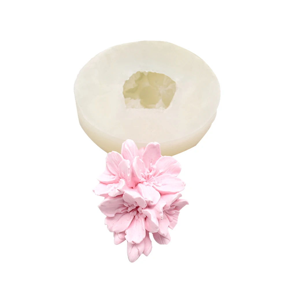 3D цветок в форме сакуры силиконовое мыло для помадки желе конфеты шоколадное