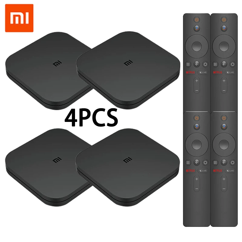 Оригинальная Xiaomi Mi коробка ТВ приставка S Новое поступление Android 8,0 2G/8G Смарт четырехъядерный HDR ТВ приставка Многоязычная торговля