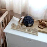 baby wood 40pcsmilestone age blocks days weeks months years blocks newborn infant keepsake gifts nursery decor photography props