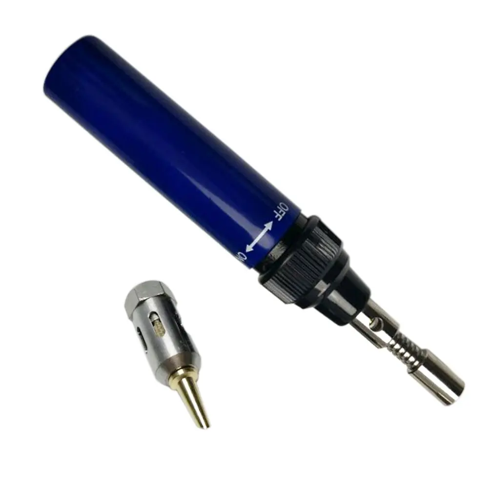 

1300 Degree Gas Blow Torch Soldering Solder Iron Cordless Butane Tip Tool Welding Pen Burner 8ml Welding Soldering Kit