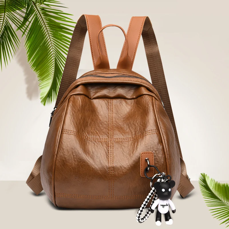 

Рюкзак женский из искусственной кожи, школьный, 2021