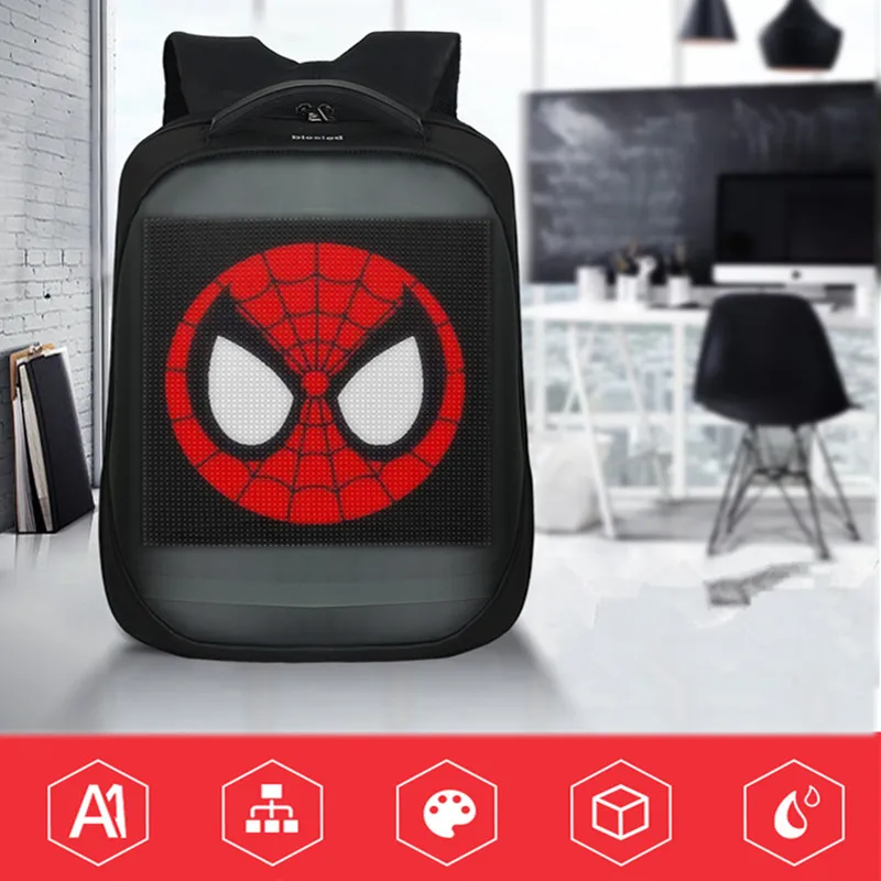 

Wifi LED Backpack 2021 New LED Display Screen Smart for Walking Outdoor Advertising Backpack led Dynamic Display Backpack