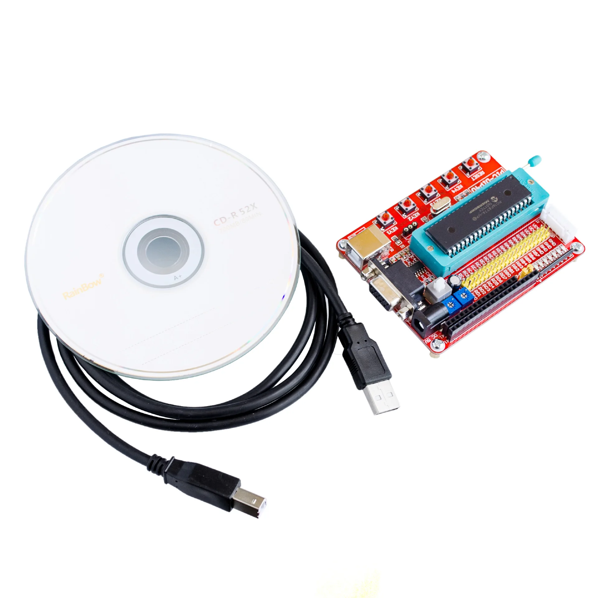 1PCS Mini System PIC Development Board + Microchip PIC16F877 PIC16F877A diy electronics | Инструменты