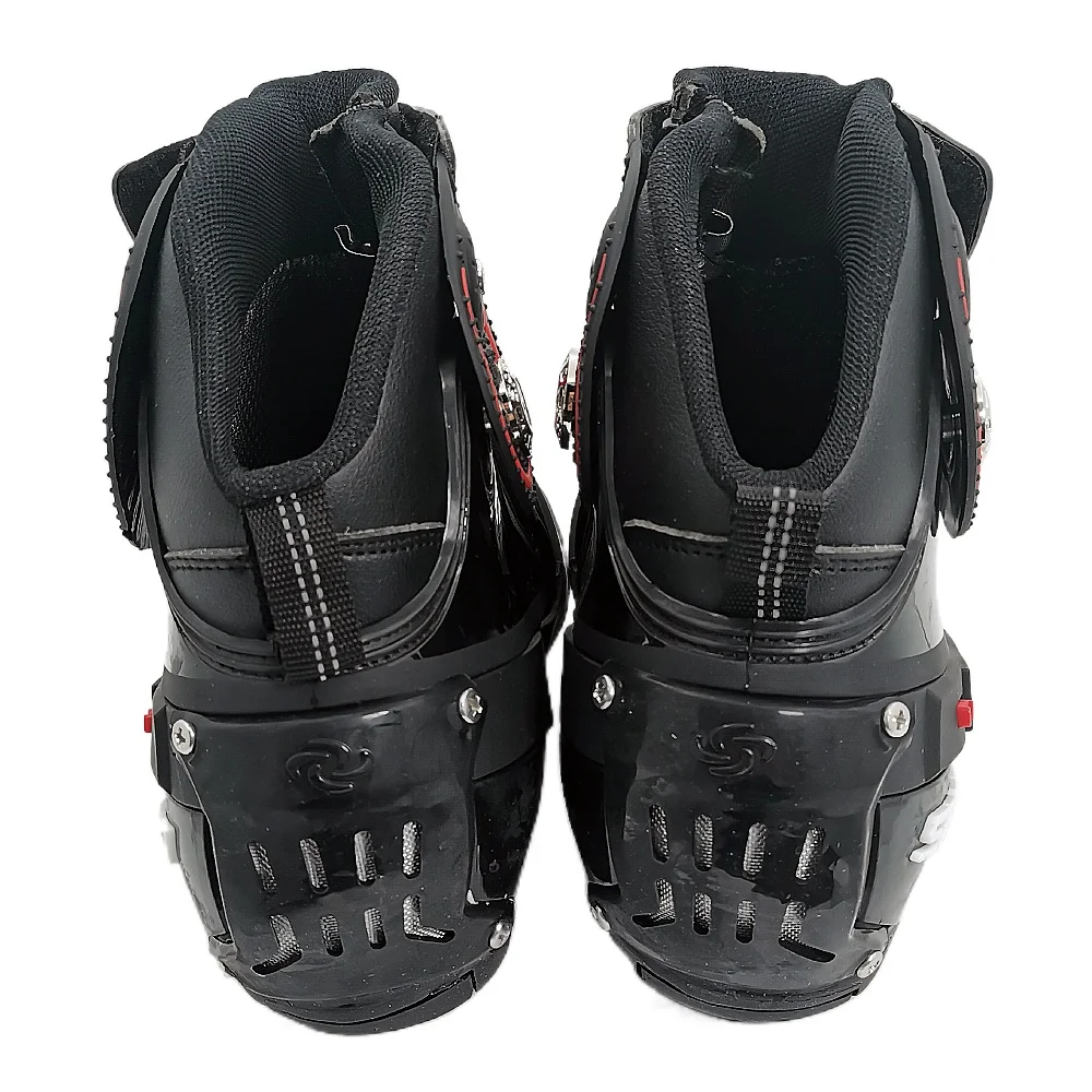 Классические кожаные ботинки для езды на мотоцикле|motorbike shoes|speed bootsmotorbike racing shoes |