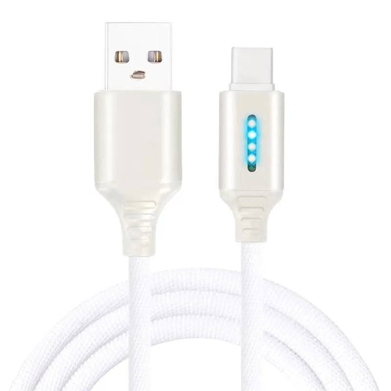 Интеллектуальное отключение питания 1 м USB Type C кабель нейлоновый Быстрая зарядка