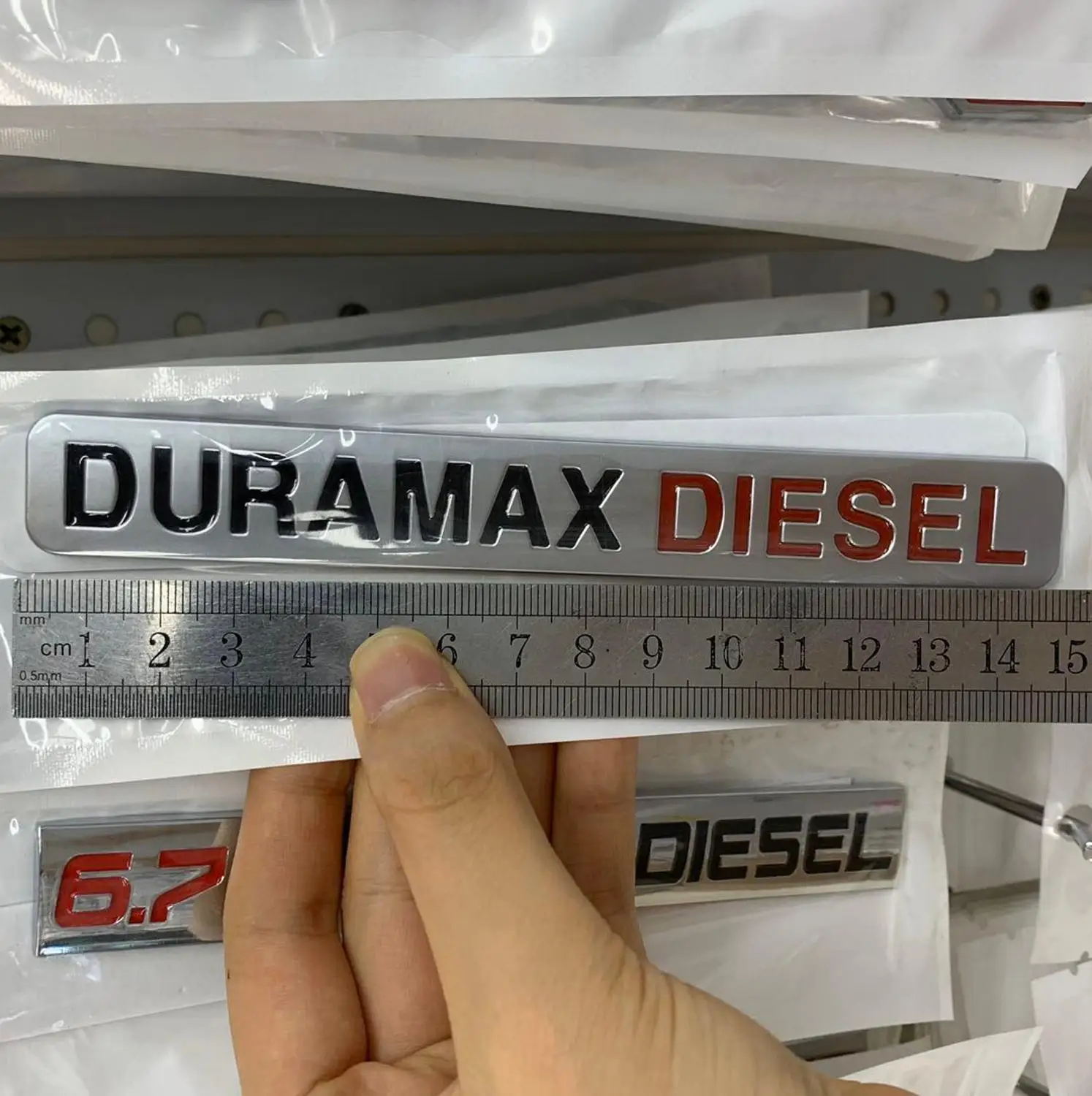 

10x 3D Metal Car Stickers Duramax Diesel Decals for Allison EFI Live LML Style 2500HD 3500HD Badges or ZF6 SPEED Emblems