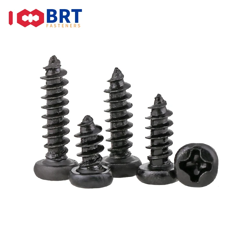 100 шт. M1 M1.2 M2 M2.6 M3 черная стальная Мини Micro Small Phillips плоская потайная головка