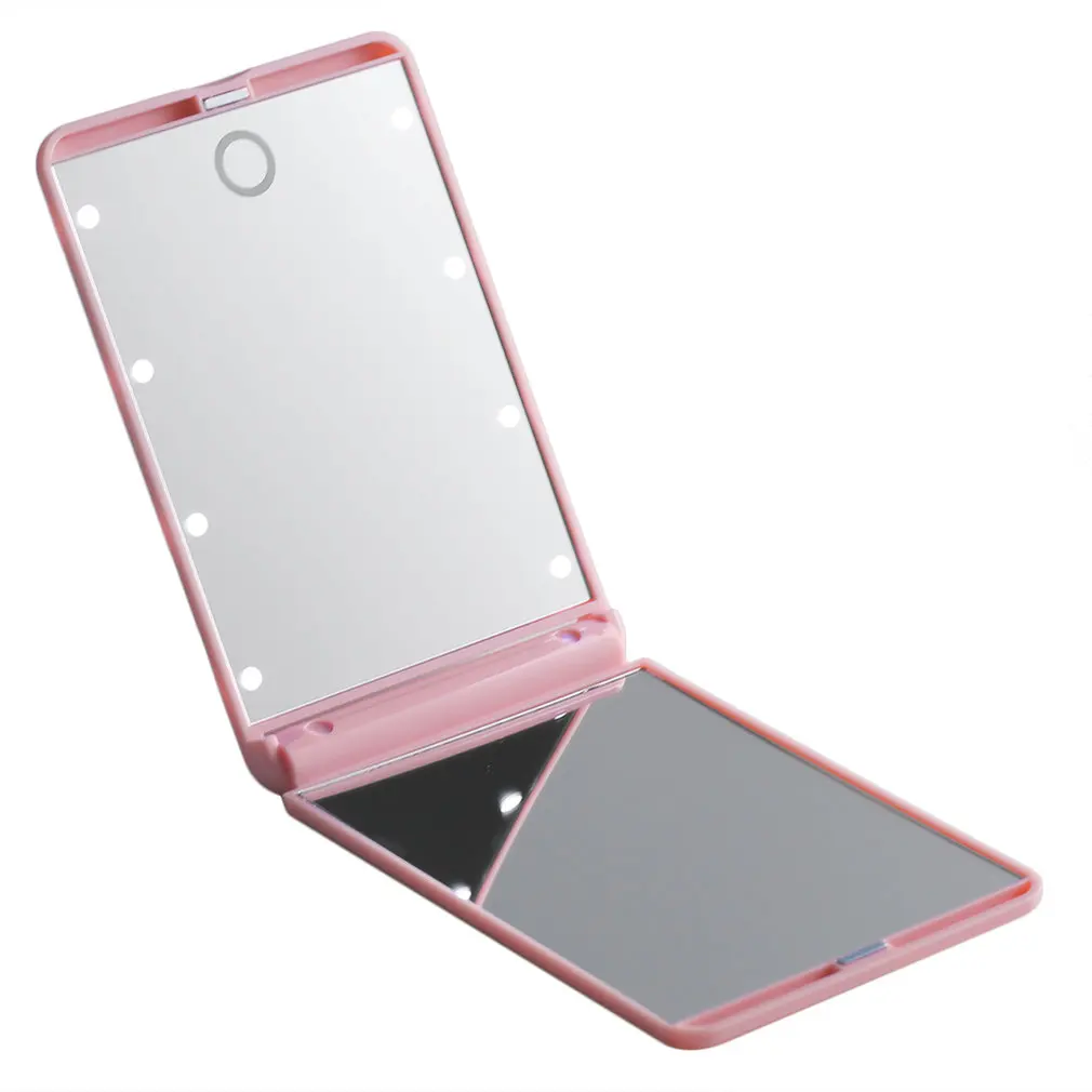 Портативный складной Регулируемый Яркость 8 светодиодный свет 1X 2X увеличение