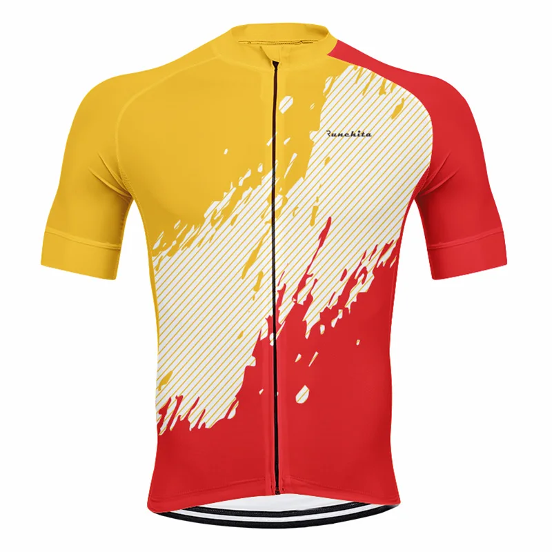 Майо ciclismo hombre Runchita pro Велоспорт Джерси короткий рукав MTB велосипедная майка Maillot tricota ciclismo para hombre - Цвет: Jersey  02