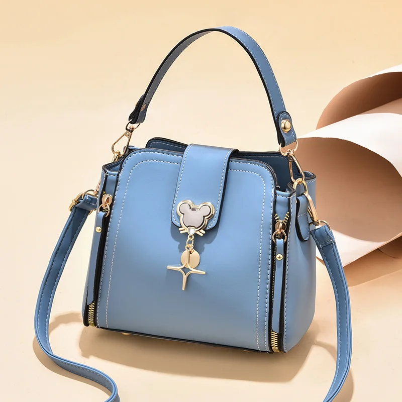 Женская сумка для покупок с мультяшным Диснеем Микки Маусом мешок Повседневная