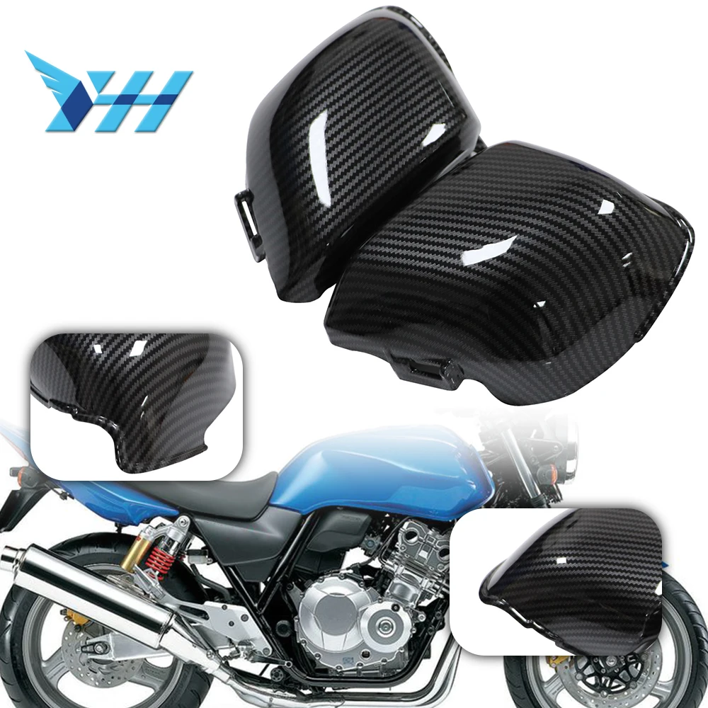 

Для Honda VTEC 4 2009-2012 CB400 углеродное волокно карбюратор воздушный фильтр Защитная боковая пластина крышка