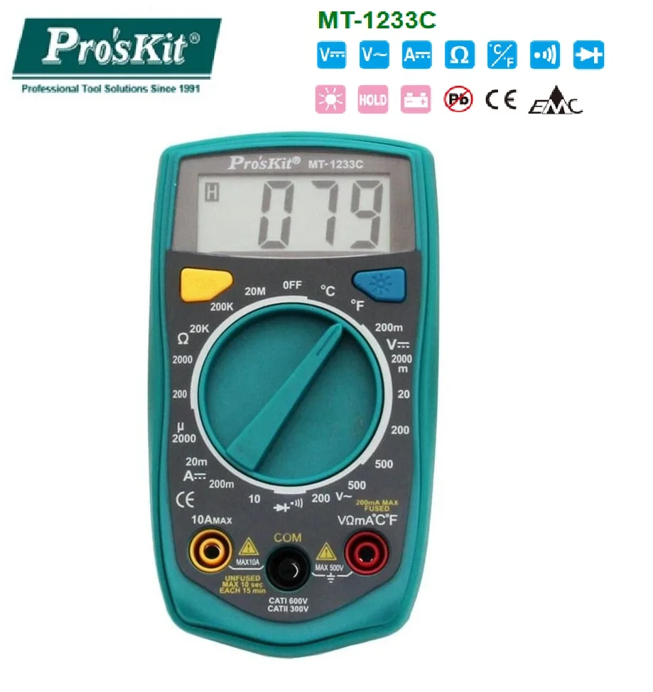 Pro 'skit Mt 1233c Карманный Автоматический диапазон анти ожога Многофункциональный