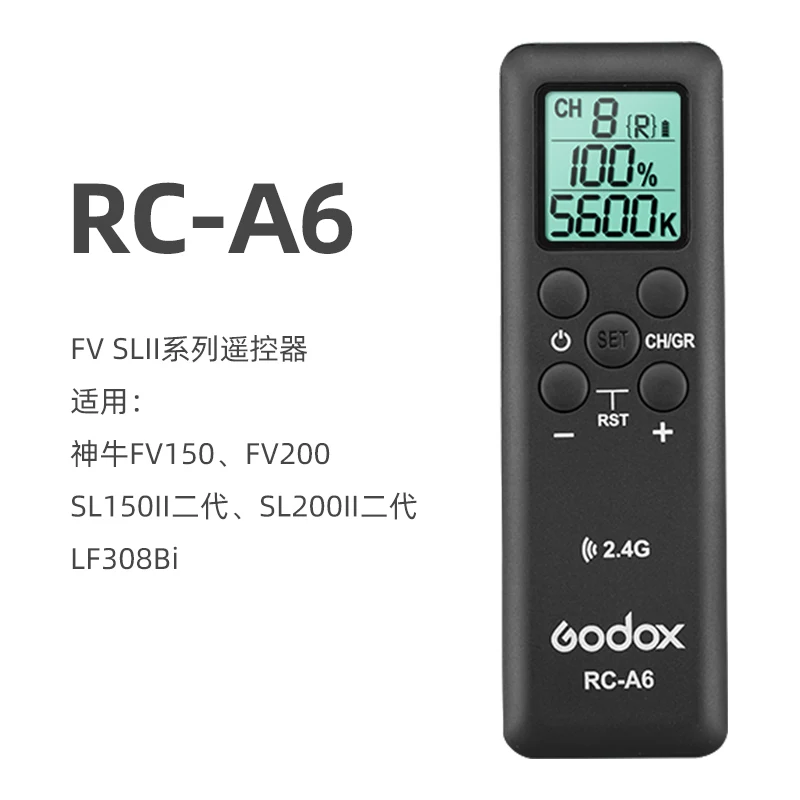 

Godox, пульт дистанционного управления, RC-A5 II, RC-A6 GODOX, светодиодная лампа для видеосъемки Godox UL150