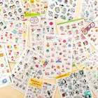 Kawaii канцелярские наклейки s милые прозрачные студенческие дневники DIY Фотоальбом украшения ручной аккаунт наклейка 6 листовпакет