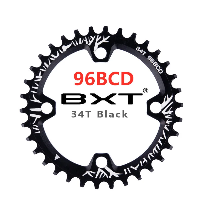 96BCD 34T MTB шатун для дорожного велосипеда 96BCD/104BCD круглой формы узкий широкий 32 T/34 T/36 T/38 T круг коленчатого вала одна пластина цепного колеса части цикла - Цвет: 96BCD 34T