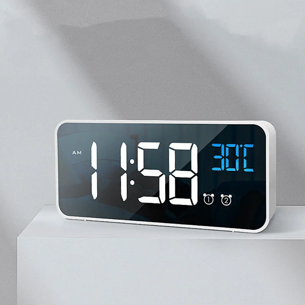 Часы-будильник электронные с зарядкой Настольные Цифровые украшения для спальни