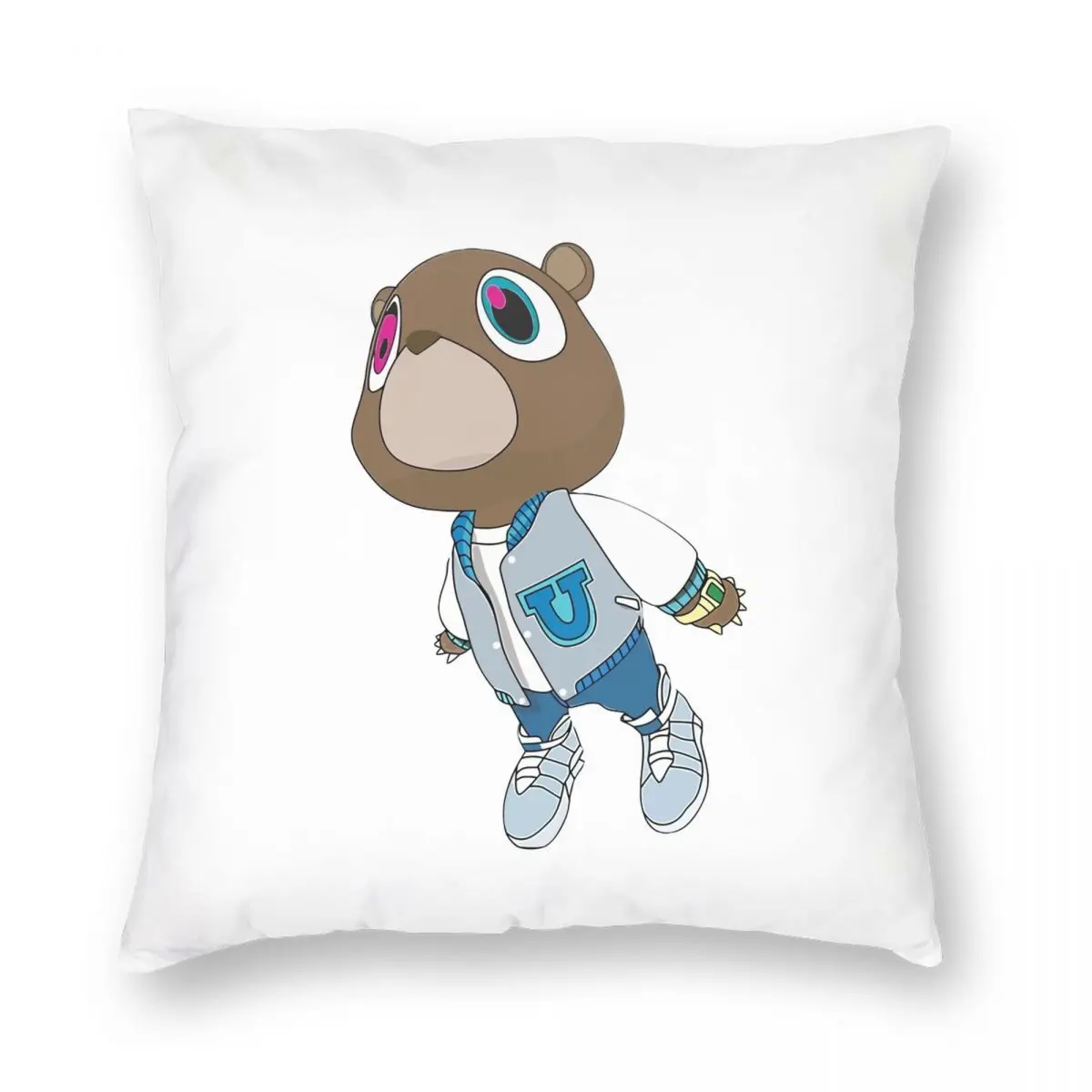 

Квадратный чехол Kanye для подушки на выпускной, полиэстеровый льняной бархатный креативный чехол на молнии, декоративная подушка, чехол размером 45x45