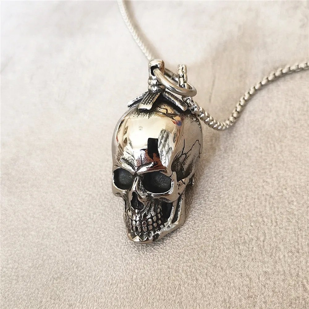 Подвеска в виде черепа из нержавеющей стали
