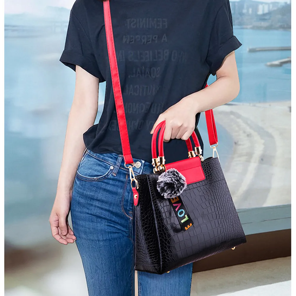 

Women Composite Bag Luxury Leather Purse and Handbags Famous Brands Designer Sac Top-Handle Female Shoulder Bag 4pcs Ladies Set