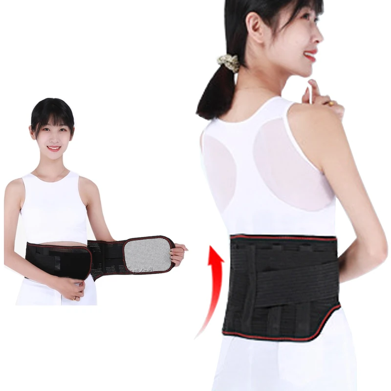 

Tourmaline Self-heating Magnetic Steel Waist Support Back Brace Belt Lumbar Disc Disease Pain Stiff Relief Injury Rehab 3 Pad