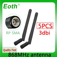eoth 5pcs 868mhz 915mhz lora antenna gsm 3dbi rp sma connector 868 915 iot pbx antenna antenne directional waterproof lorawan
