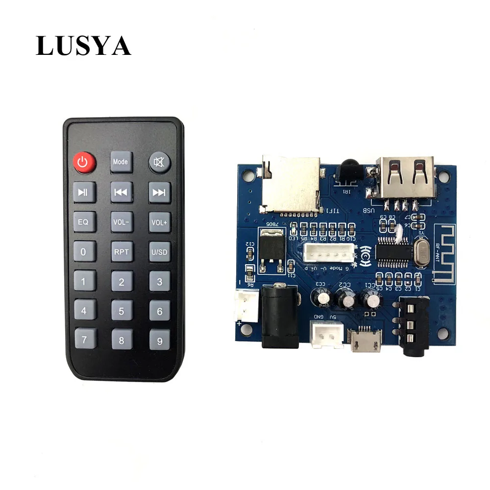 Блок приема аудио Lusya Bluetooth 5 0 карта U диска воспроизведение без потерь с
