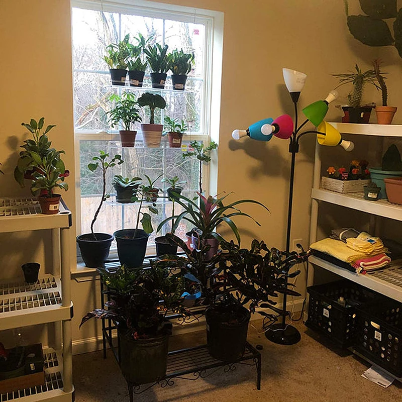 

High Window Plant Shelf Hanging Shelf Plant Shelves Plant Decorative Flower Pot Rack For Garden Indoor Storage UEJ