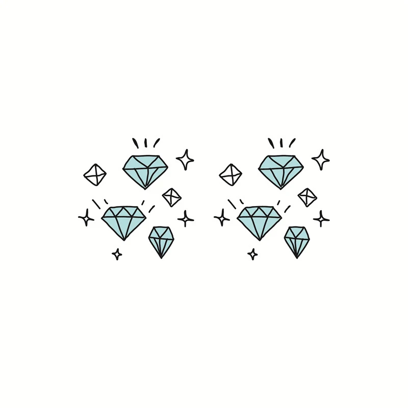 

Temporar татуировки Стикеры, украшенные сверкающим бриллиантом звезда Комбинации Водонепроницаемый арт переводятся с помощью воды, поддельны...