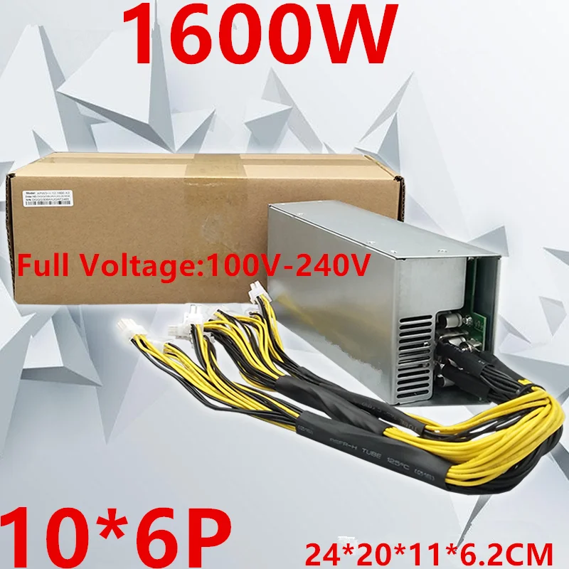 Новый оригинальный блок питания для Bitmain Dragon Storm 10*6P мощность одного канала Supply APW3
