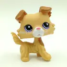 Lps cat pet shop игрушки собака #2452 желтый щенок девочка колли милые подарки на день рождения без магнита