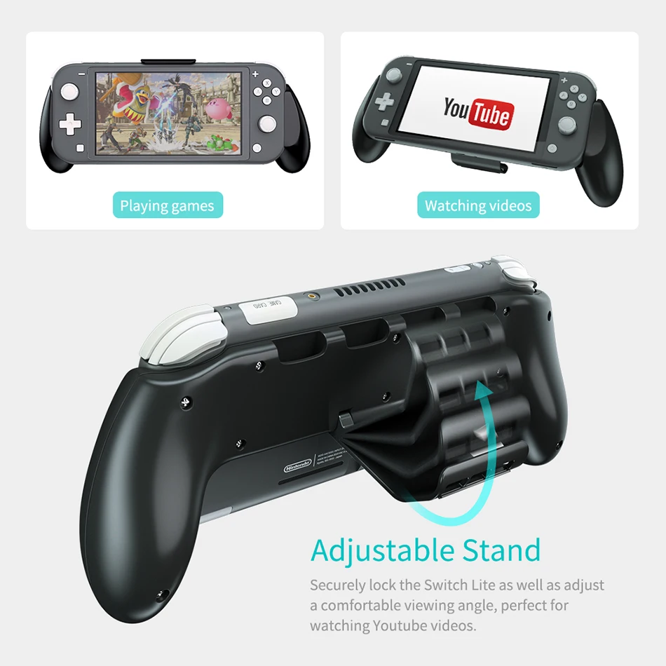 Держатель ручки OIVO для Nintendo Switch Lite ассиметричный держатель контроллера карта