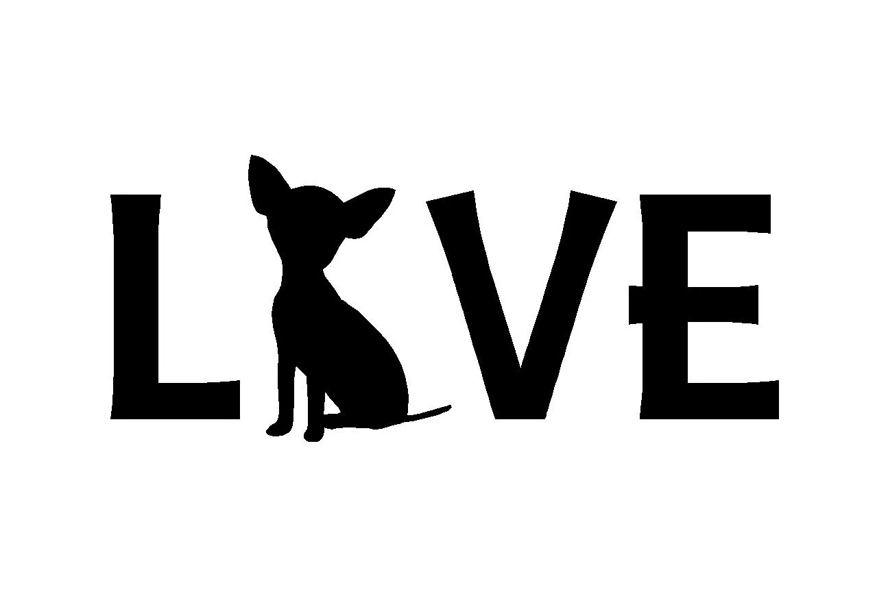 Виниловая наклейка на окно ноутбук чихуахуа | Игрушки и хобби