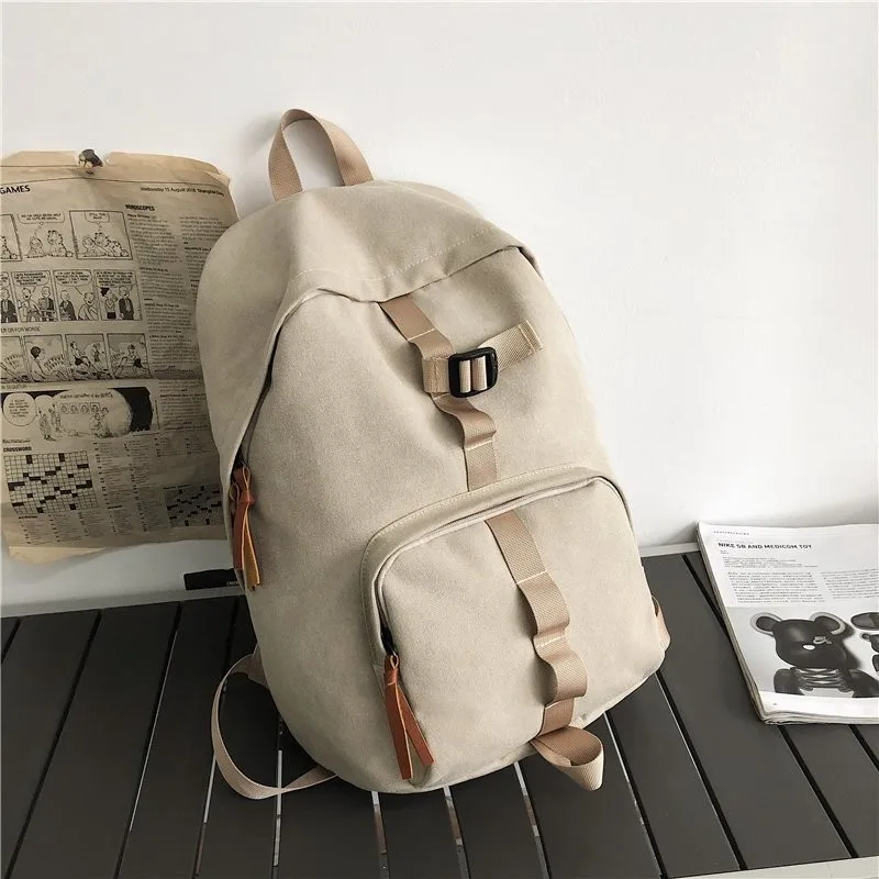 

Fashion Backpack 15.6 Inch Laptop Backbag Canvas Waterproof Outdoor Travel Bagpack School Bags For Teenage Boys Mochila 2021