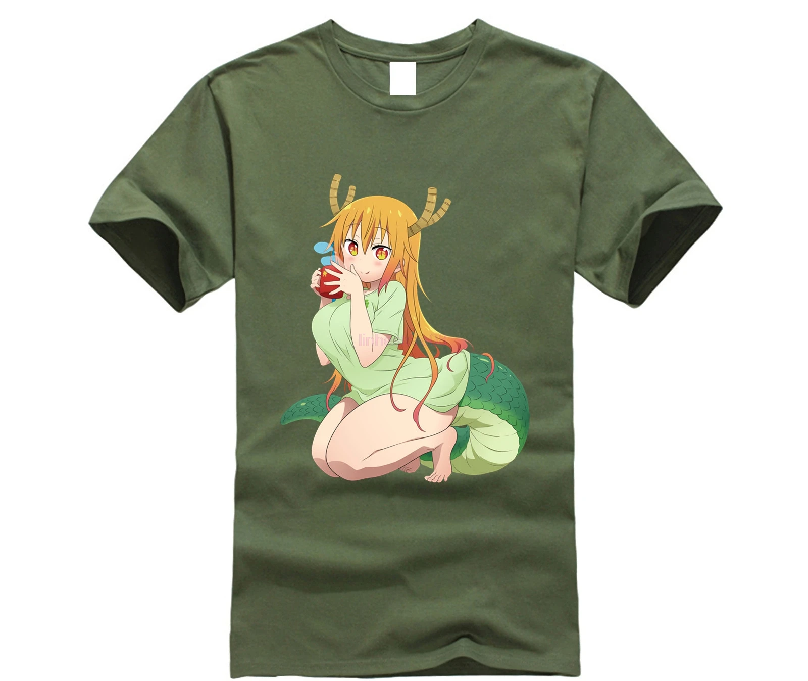 Забавная Мужская футболка Morning Tohru Miss Kobayashis Dragon Maid|Мужские футболки| |