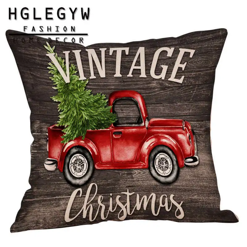 Наволочка с принтом в виде рождественской елки 45*45 см|Наволочки| |