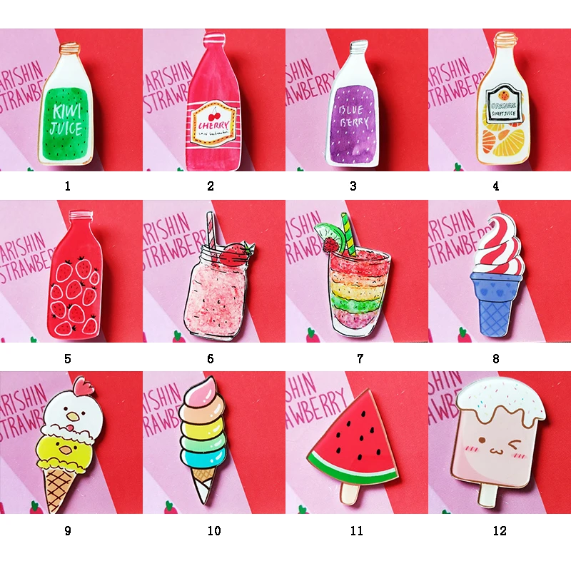 Рождественские Мультяшные напитки мороженое акриловые кухонные наклейки 2020 |