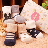5 pairslot toddler socks for newborn baby winter autumn warm thicken socking babies wholesale lot socks childrens cute sock