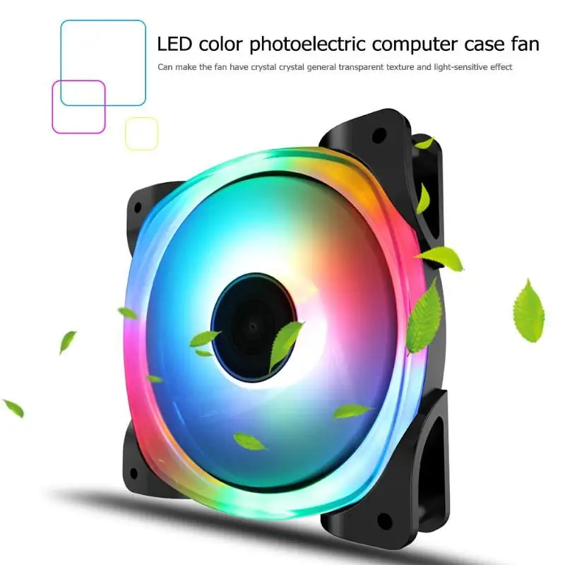 Jonsbo 120 мм ПК Компьютерный Вентилятор FR-701 34 RGB светодиодный вентилятор охлаждения ПК Шасси радиатора кулер 12 см вентилятор
