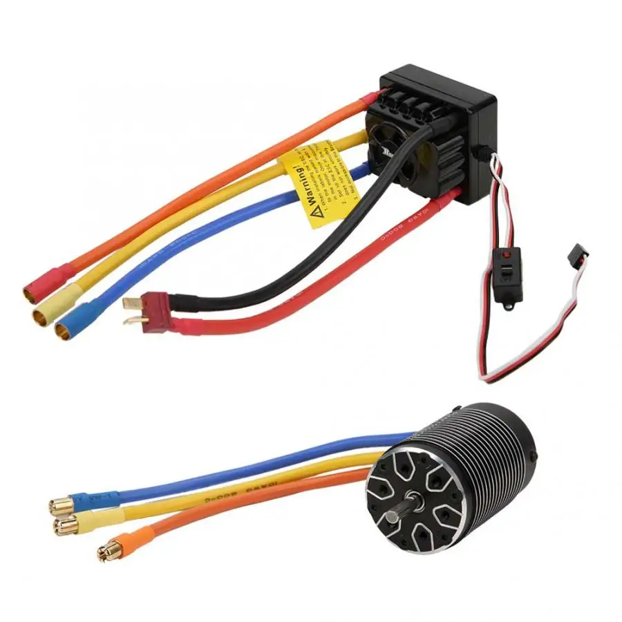 RC бесщеточный двигатель 4068 2250KV + 150A ESC Комплект Металл 6 5 мм/0.26in Позолоченный