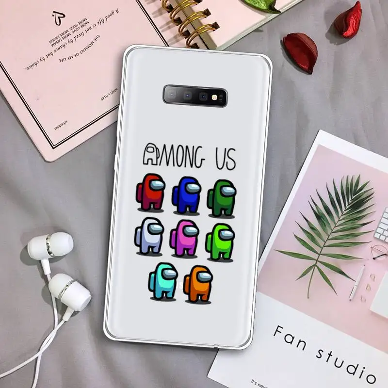 

Among Us Phone Case Transparent For Samsung Galaxy A71 A21s S8 S9 S10 plus note 20 ultra