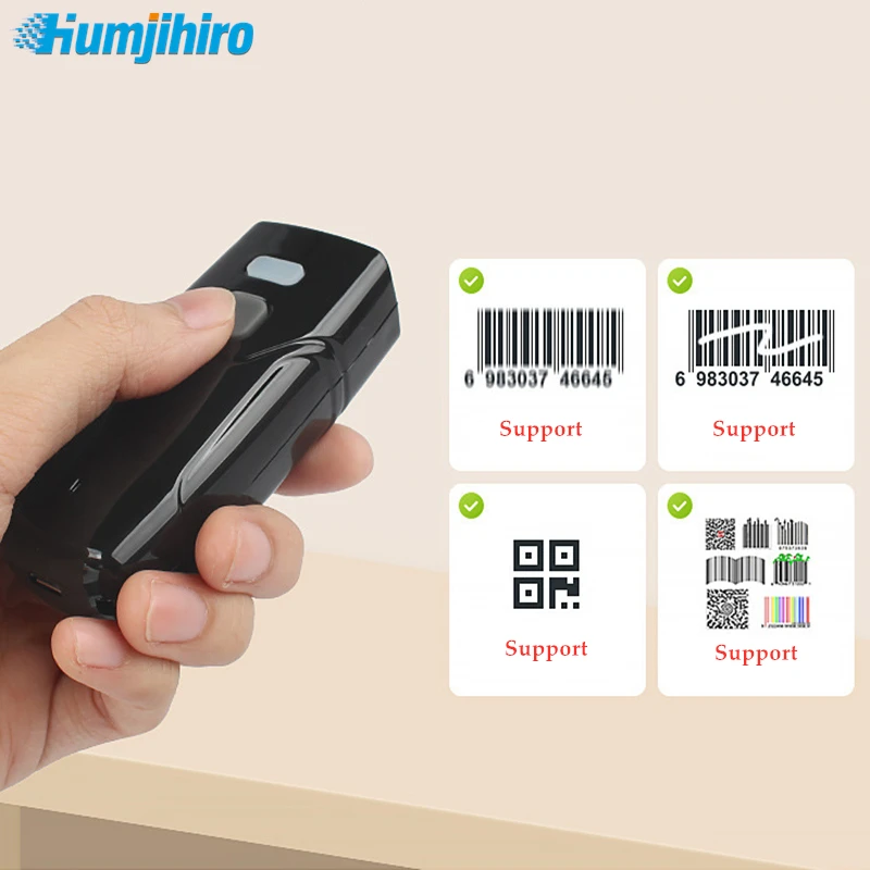 1D 2D мини сканер штрих кода USB проводной/Bluetooth совместимый/2 4G беспроводной QR PDF417