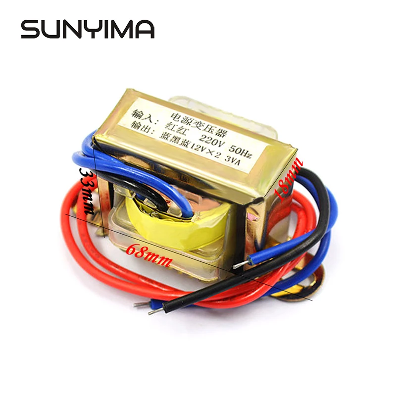 SUNYIMA трансформатор двойной AC12V точечной сварки совпадающий 12 В питание трансформирующий 3 Вт вход AC220V 50 Гц конвертер
