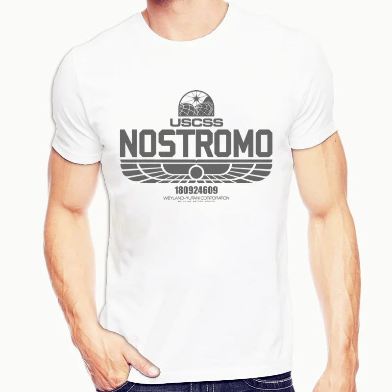 USCSS Nostromo Alien Weyland Yutani футболки для мужчин Harajuku забавная Мужская футболка с